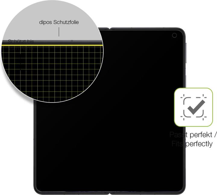 Produktbild Dipos Full Cover Schutzfolie Matt (1 Stück, Oppo Find N)