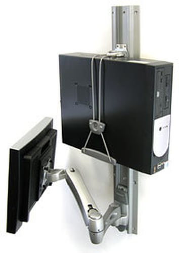 Actual product image Ergotron Universal Cpu Holder Dark Grey