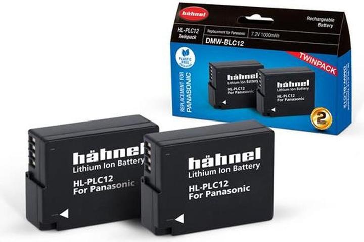 Hähnel Hahnel HL-PLC12 Twin Pack Lithium-Ion (Li-Ion) 1000 mAh (Batterij van de camera)