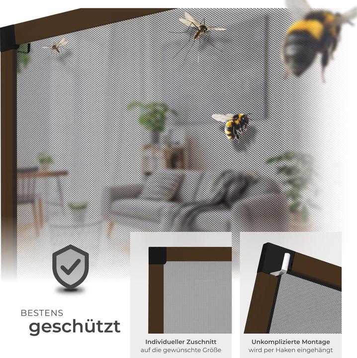 Image du produit tectake Moustiquaire pour fenêtre (100 x 120 cm)