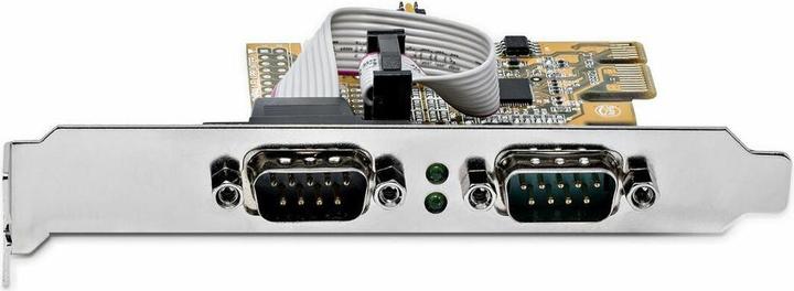 Actual product image StarTech COM 2 Port PCI Express Serial Interface Card PCIe to RS232 Card Serial Adapter K