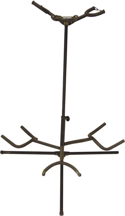 Dimavery Gitarrenständer 3-fach, schwarz (Gitarre)