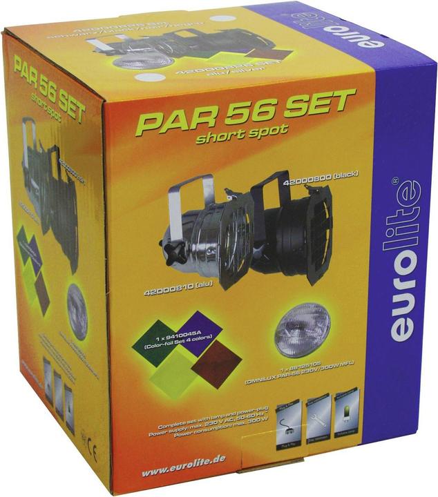 Produktbild Eurolite PAR-56 Spot Short Set sil