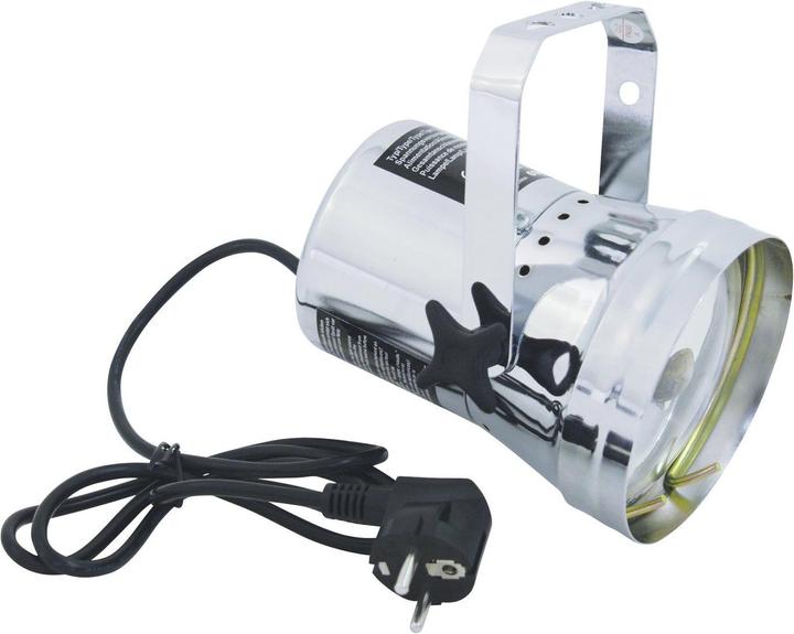 Actual product image Eurolite T-36 Pinspot with plug, silver