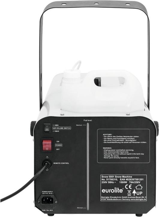 Image du produit Eurolite Snow 5001 Machine à neige (Motoneige)