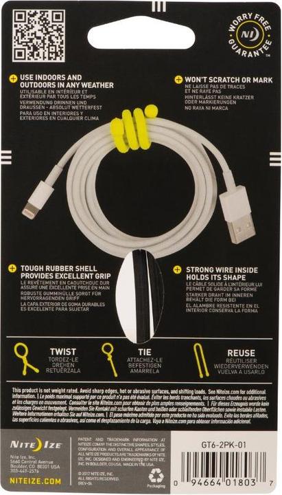 Image du produit Nite Ize GearTie 6" (2 pcs)