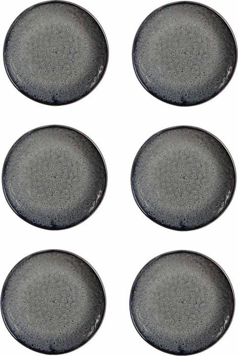 Actual product image Leonardo Breakfast & dessert plates Matera 6 pieces, Anthracite (6 x, 16 cm)