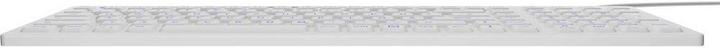 Actual product image KeySonic Industrial keyboard, USB, illuminated, silicone, white, water and dust protected IP68, DE (DE, Cable)