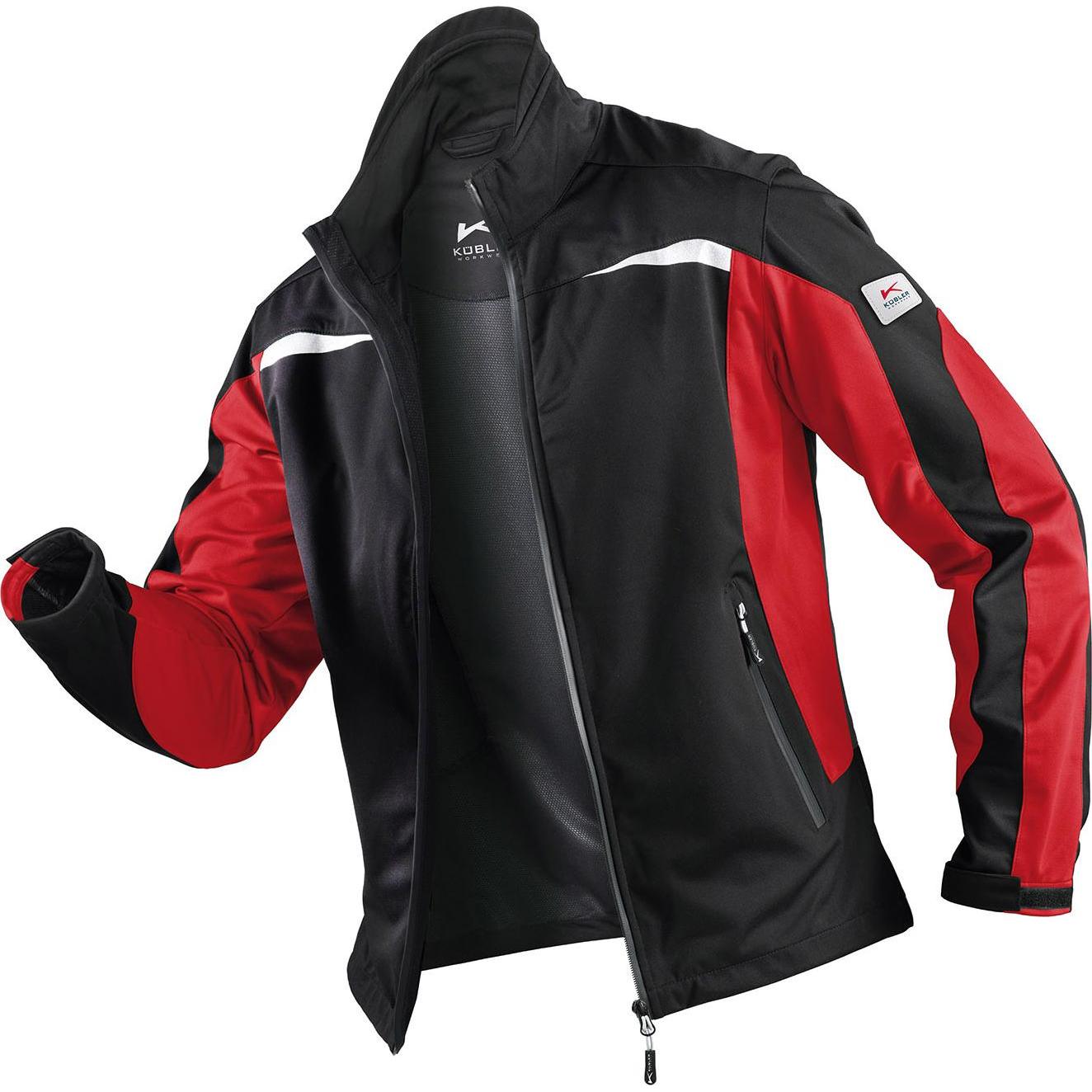 Kübler, Arbeitsjacke, Weather Jacke 1141 schwarz/mittelrot XS (XS)