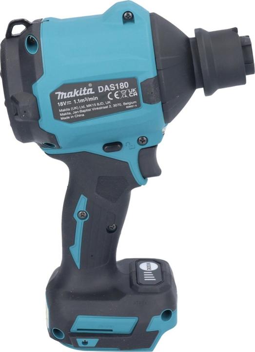 Actual product image Makita DAS 180 RM Battery Blower 18 V Brushless + 2x Battery 4,0 Ah + Charger (Rechargeable battery operated)