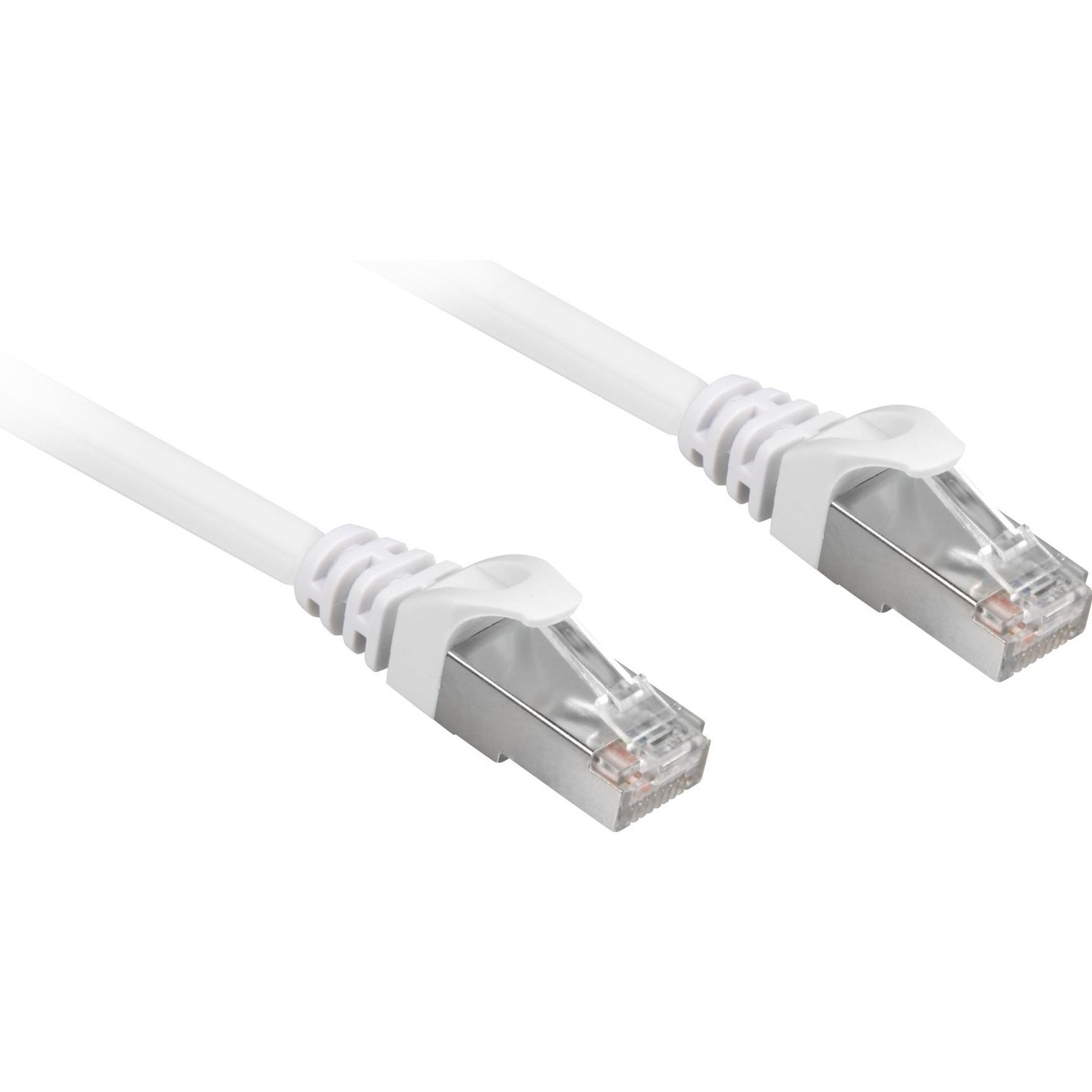 Sharkoon network cable RJ45 CAT.6a SFTP LSOH baltas 10,0m - HalogenFree (S/FTP, CAT6a, 10 m), Netzwerkkabel