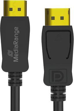 MediaRange Câble DisplayPort, ver. 2.1, 40 Gbps, 2.0m, sw (2 m)