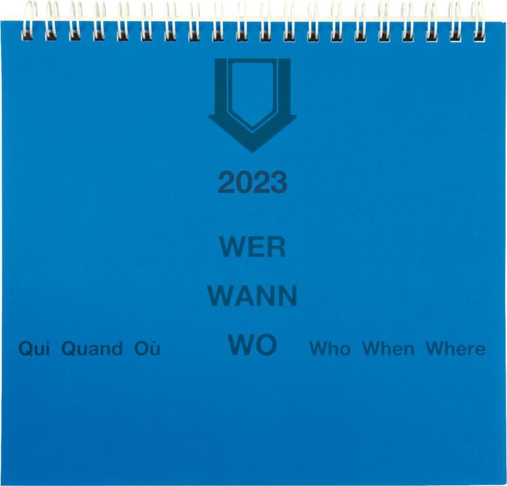Actual product image Biella Agenda Who When Where