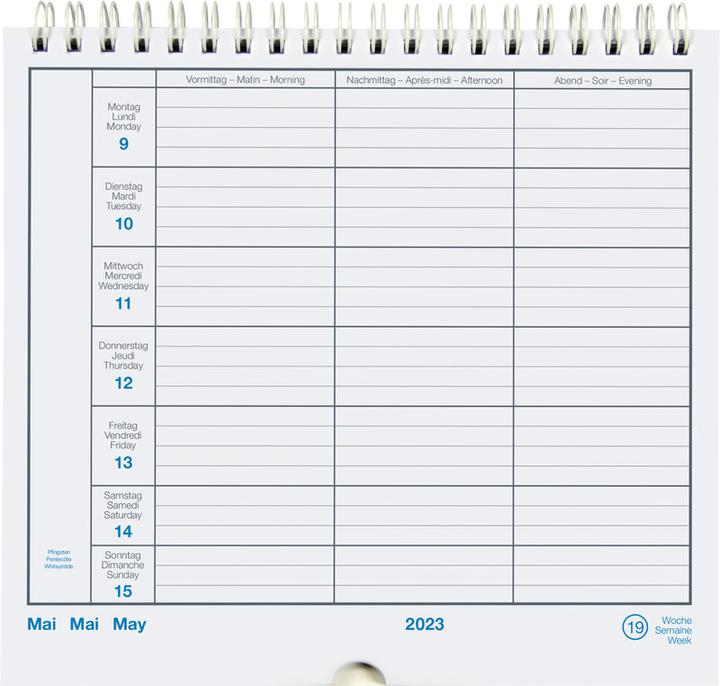 Actual product image Biella Agenda Who When Where