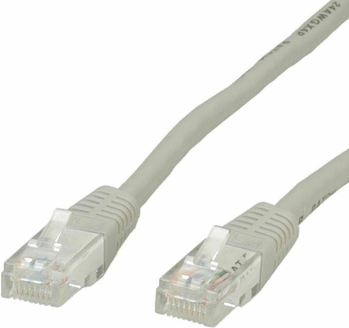 Actual product image Value UTP patch cable conf. cat. 6, gray 10.0 m (U/UTP, CAT6, 10 m)