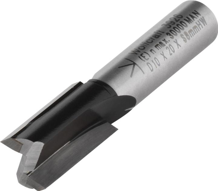 Actual product image wolfcraft 1 slot milling cutter HM S=8mm ø10x20mm