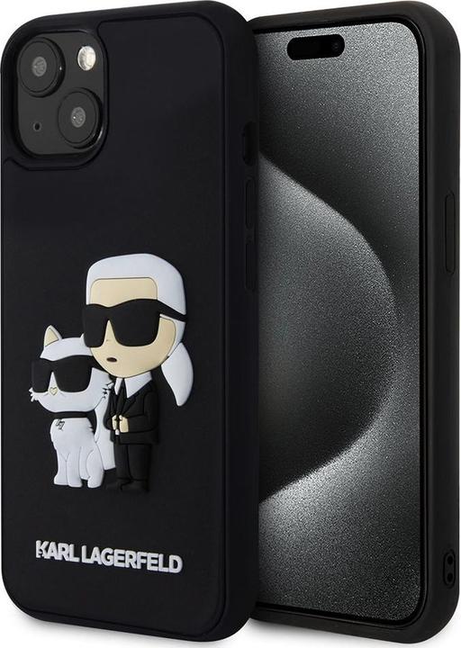 Produktbild Karl Lagerfeld 3D Rubber Karl and Choupette Case for iPhone 13 Black (Apple iPhone 13)