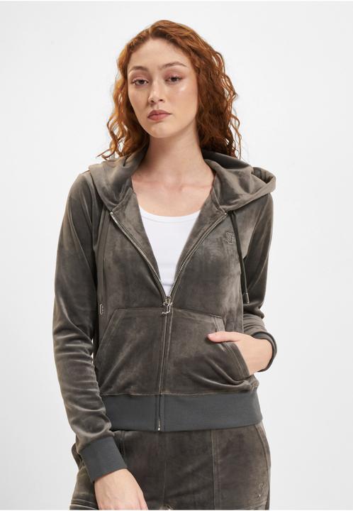 Actual product image Juicy Couture ZIP THROUGH HOODIE WITH ZIP PULL & JC - 102755 (S)