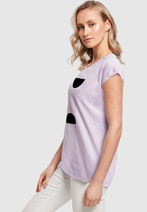 Produktbild Merchcode Ladies Abstract Lines Extended Shoulder Tee - 171741 (XL)