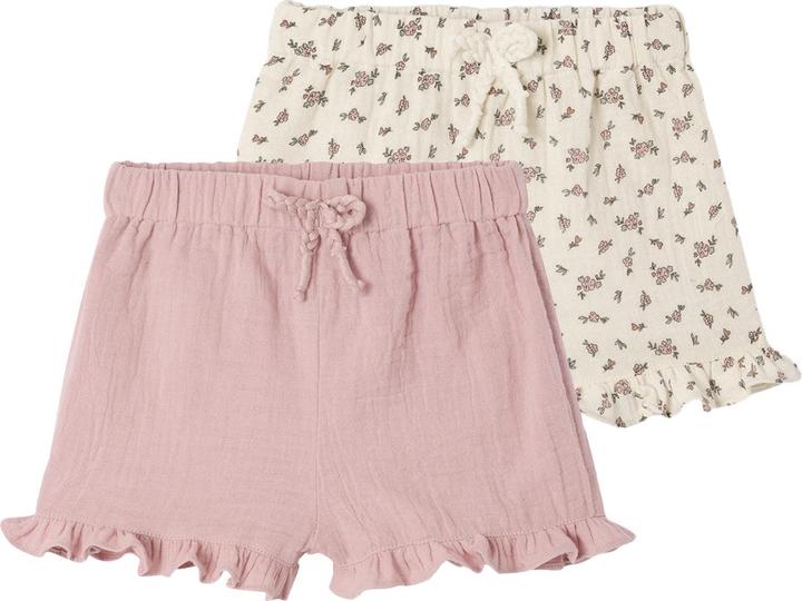 Immagine prodotto Vertbaudet 2er-Pack Baby Shorts für Neugeborene, Musselin (56)
