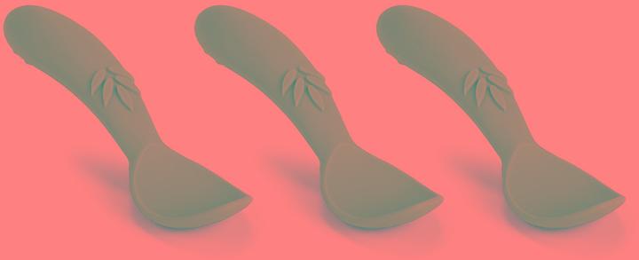 Actual product image Nuuroo Ella Silicone Spoon 3-Pack - Lead