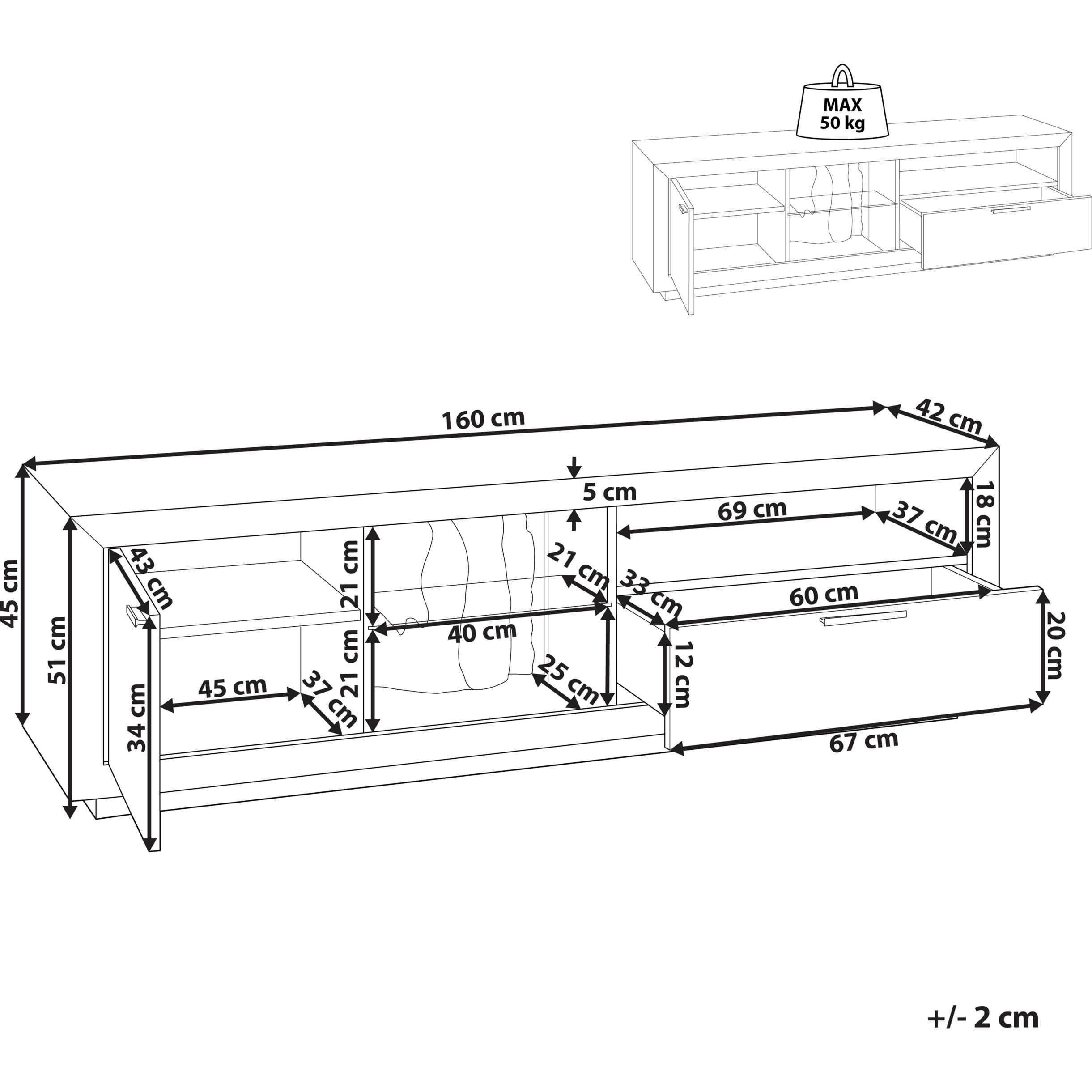 Thumbnail - Beliani, TV Möbel, Marana