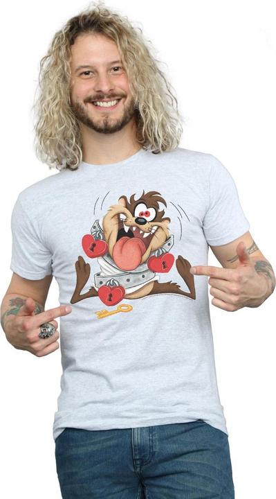 Actual product image Looney Tunes Mens Taz Valentine's Day Madly In Love T-Shirt (XL)
