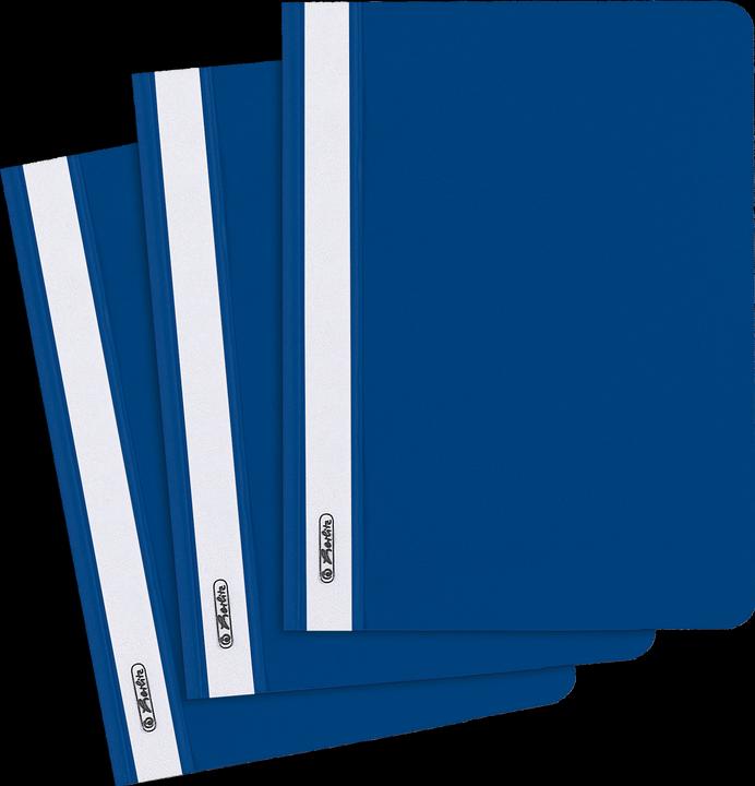 Herlitz Raccoglitore a fogli mobili in plastica blu DIN A5 (A5, 1 x)