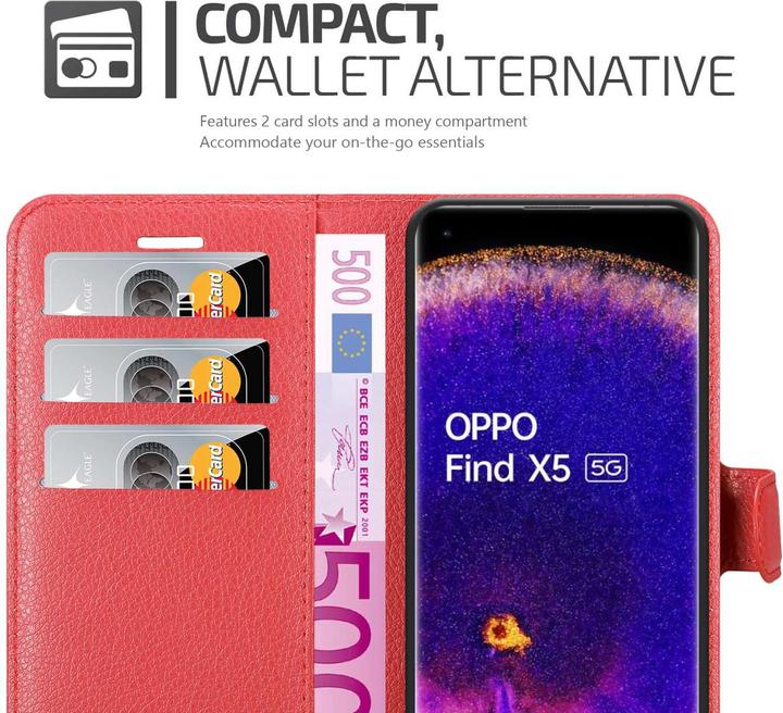 Immagine prodotto Cadorabo Custodia con supporto a libro per Oppo FIND X5 (Oppo trova X5)