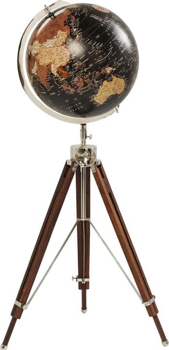 Kare Design Deko Globus Earth Schwarz