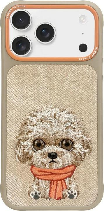 Productafbeelding Nimmy Etui Big Eyed Pet 2.0 Dog do iPhone 17 Pro Max beżowy (Apple iPhone 17 Pro Max)
