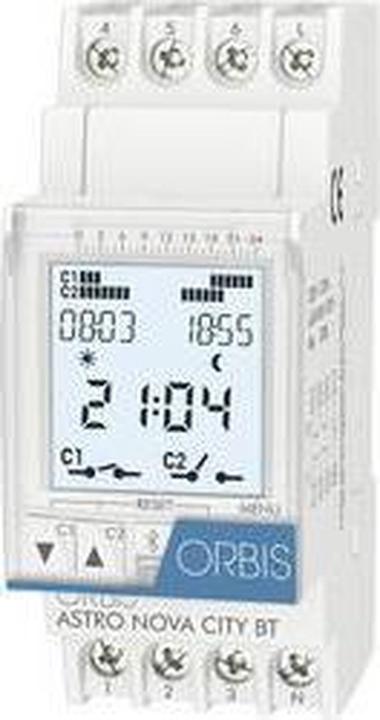 Produktbild Orbis Hutschienen Zeitschaltuhr ASTRO NOVA CITY 230 V