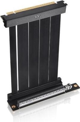 Produktbild Thermaltake PCI-E 4.0 Dual 90° Riser Cable (schwarz, 13cm)