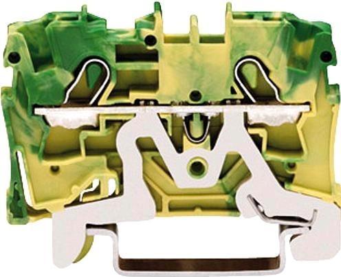 Image du produit Wago Borne De Passage 2 X 4 Mm2 Vert/Jaune