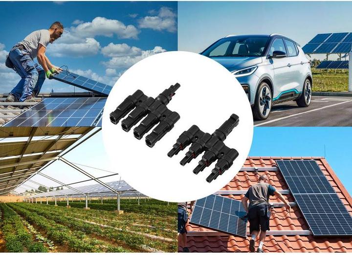 Actual product image Tru Components 4 fach PV-Abzweigverbinder-Set TC-13805800 Schwarz Inhalt: 2 St. (Solar connector)