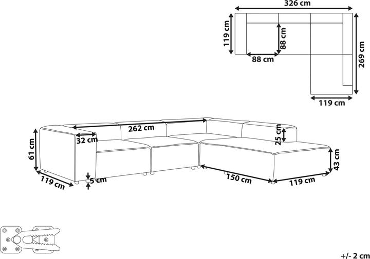 Immagine prodotto Beliani Ardal (Divano ad angolo)