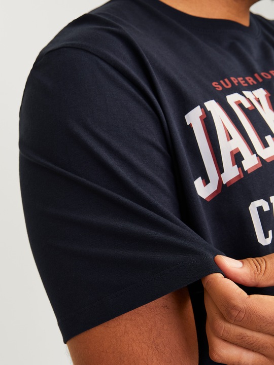 Produktbild Jack & Jones Jjelogo Tee Ss O-Neck 2 Col Aw24 S Pls (5XL)