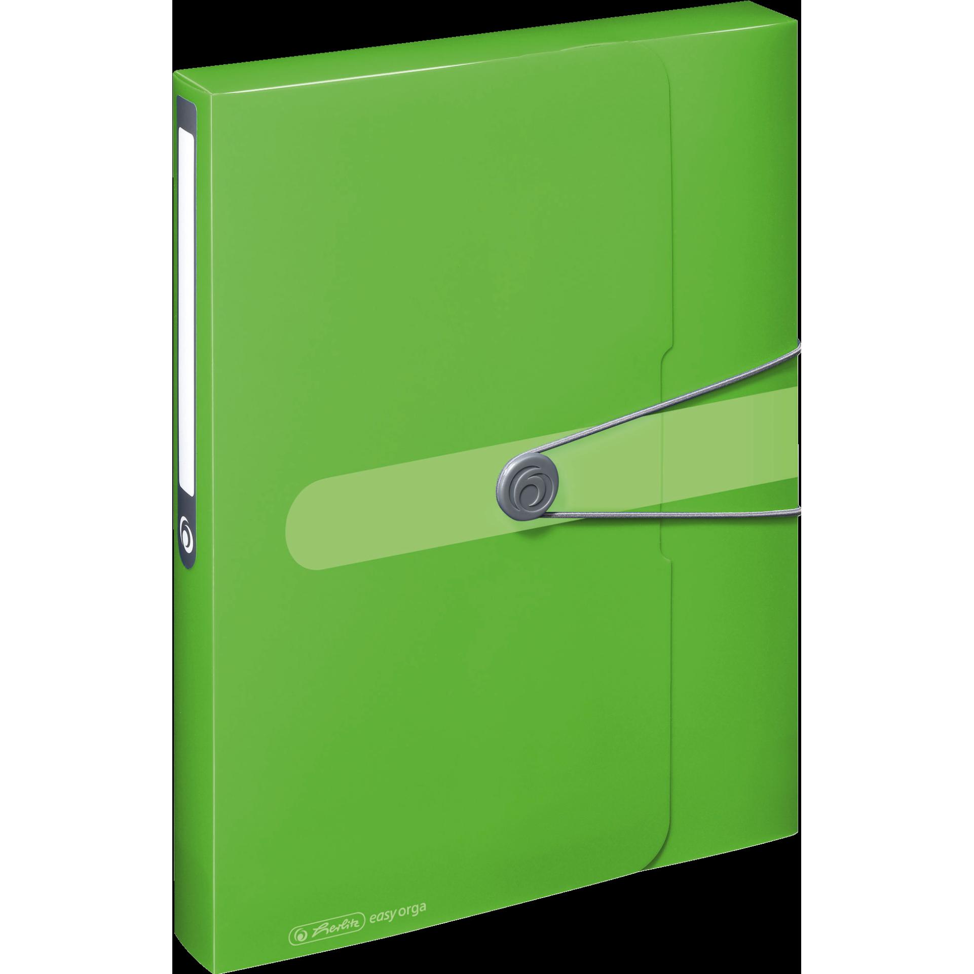 Thumbnail - Herlitz, Mappe, Sammelbox easy orga to go, DIN A4, apfel opak PP-Folie, Füllhöhe: 40 mm, mit Gummizugverschluss und (A4,...