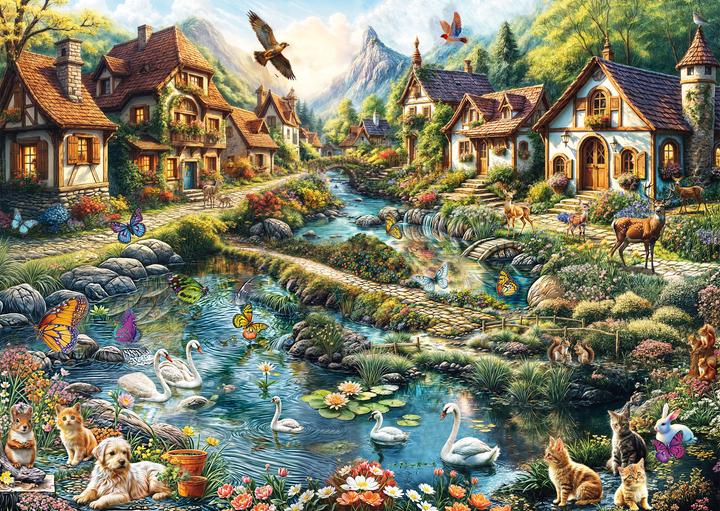 Productafbeelding Schmidt Spiele SSP Dörfchen am Waldesrand (1000 Part)