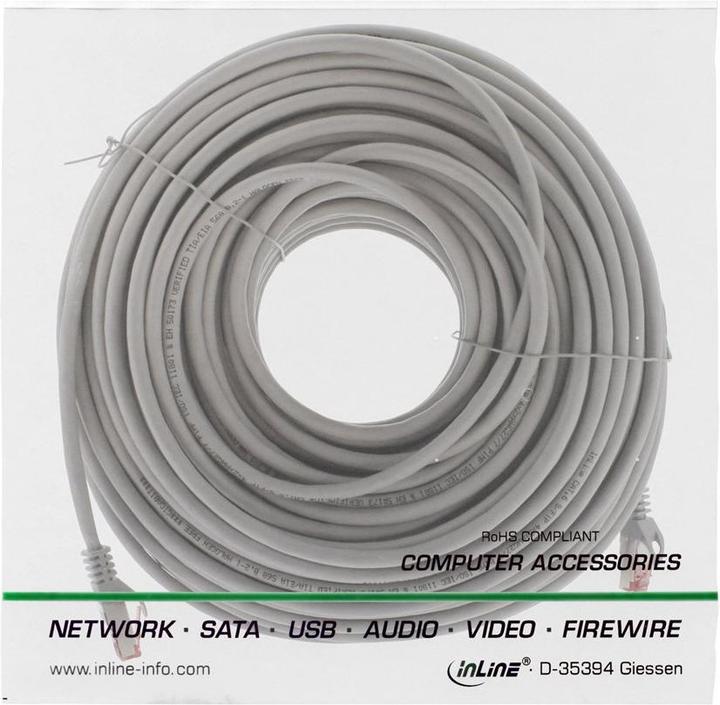 Produktbild InLine Patchkabel (S/FTP, CAT6, 50 m)