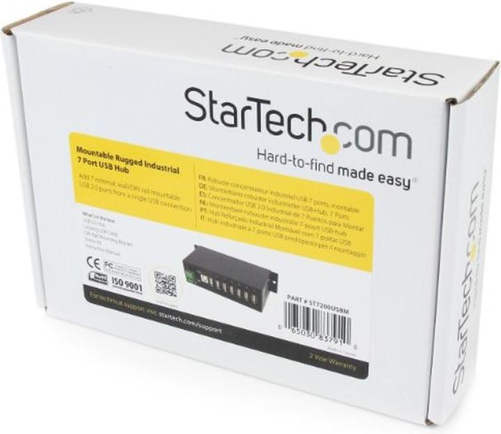 Productafbeelding StarTech Opzetbare 7-poorts robuuste industriële hub (USB-B, 7 ports)