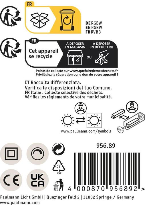 Produktbild Paulmann URail Spot Hildor Zigbee (860 lm)