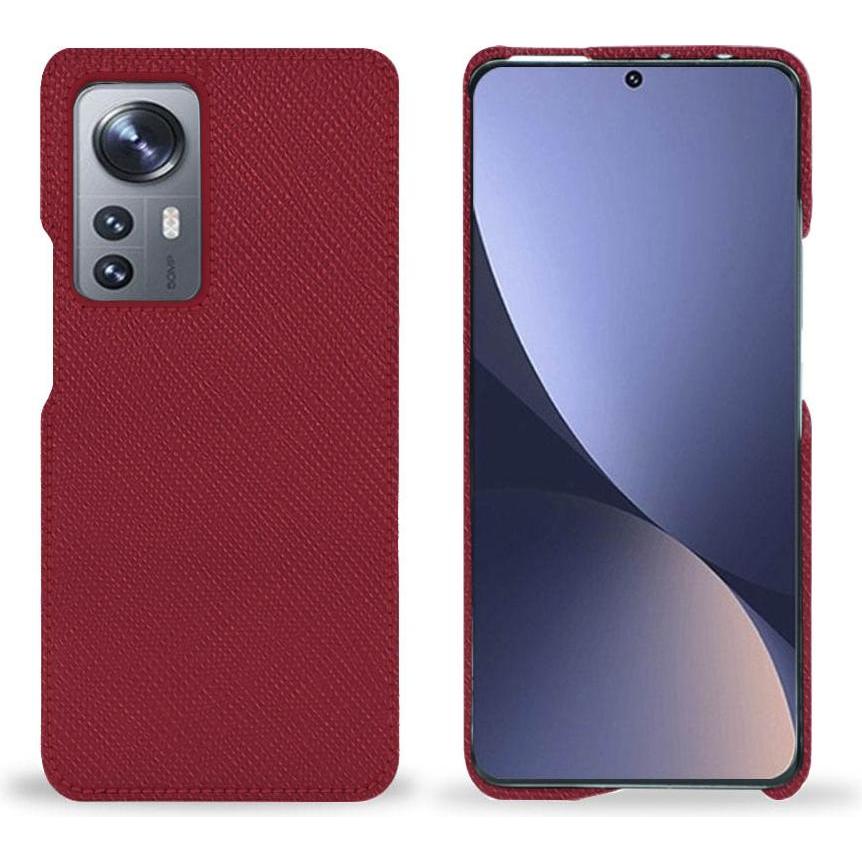 Noreve Lederschutzhülle (Xiaomi 12 Pro), Smartphone Hülle, Rot