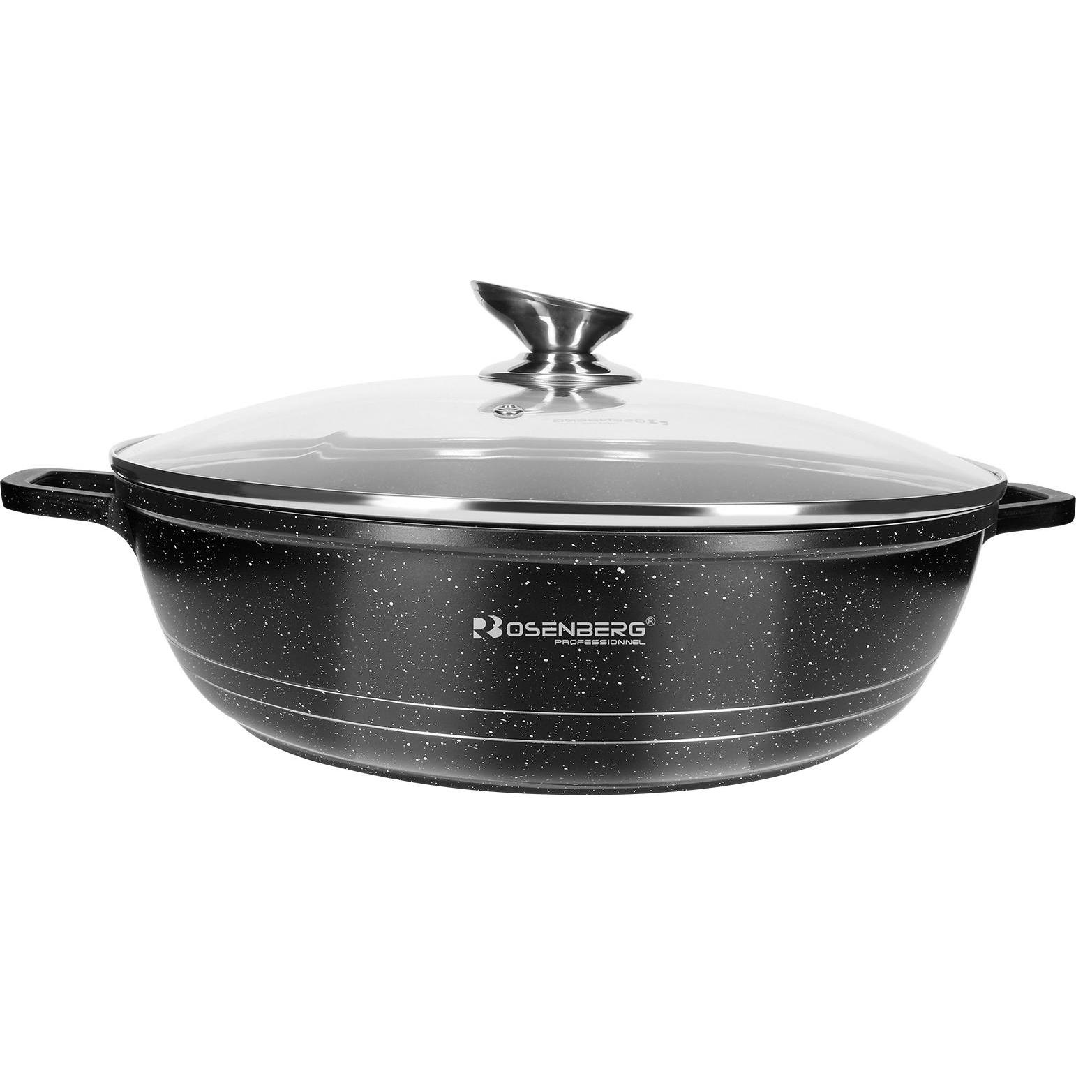 Rosenberger RB-SC28M2 Bratpfanne, Pfanne + Kochtopf, Schwarz