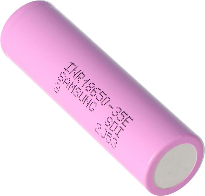 Actual product image Samsung INR18650-35E (1 pcs., AA, 3500 mAh)