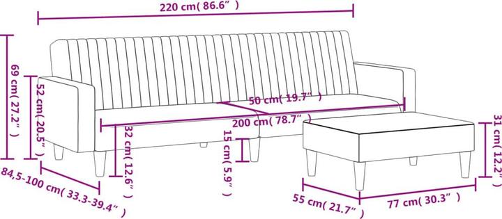 Produktbild vidaXL Sofagarnitur (Polstergruppe)