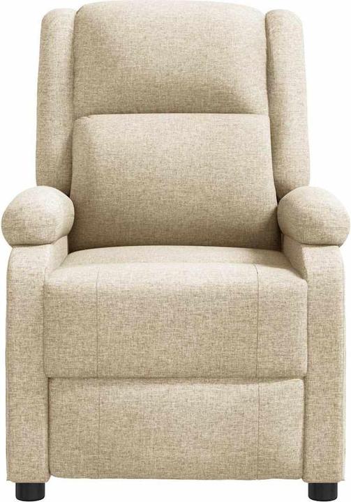 Produktbild vidaXL Massagesessel Fernsehsessel Relaxsessel Sessel Liegesessel Creme Stoff