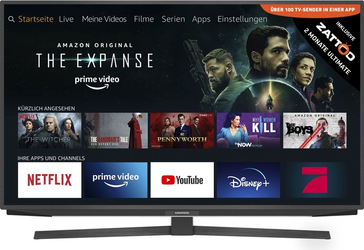 Produktbild Grundig 55 GUT 7150 Hamburg - Fire TV Edition - 139,7 cm - 55" (55", LCD, UHD)