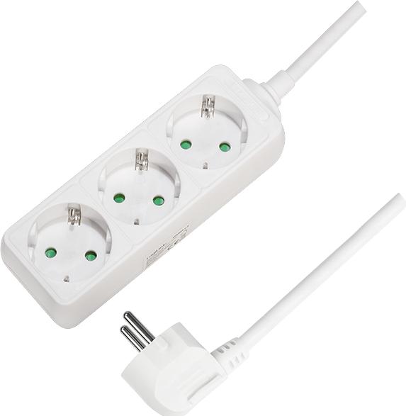 Actual product image LogiLink socket strip (3 x, CEE 7/3, 1.50 m)