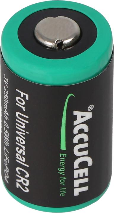 AccuCell Akku CR2, CR-2 (1 Stk., CR2, 250 mAh)